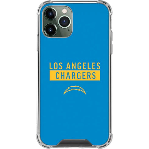 NFL Los Angeles Chargers Blue Performance Series iPhone 12 Pro Clear Case