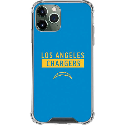 NFL Los Angeles Chargers Blue Performance Series iPhone 12 Pro Max Clear Case