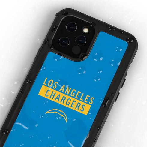 NFL Los Angeles Chargers Blue Performance Series iPhone 12 Pro Waterproof Case