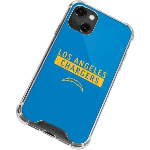 NFL Los Angeles Chargers Blue Performance Series iPhone 13 Mini Clear Case