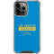 NFL Los Angeles Chargers Blue Performance Series iPhone 13 Pro Max Clear Case