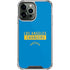 NFL Los Angeles Chargers Blue Performance Series iPhone 13 Pro Max Clear Case