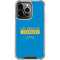 NFL Los Angeles Chargers Blue Performance Series iPhone 14 Pro Clear Case