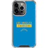 NFL Los Angeles Chargers Blue Performance Series iPhone 15 Pro Clear Case