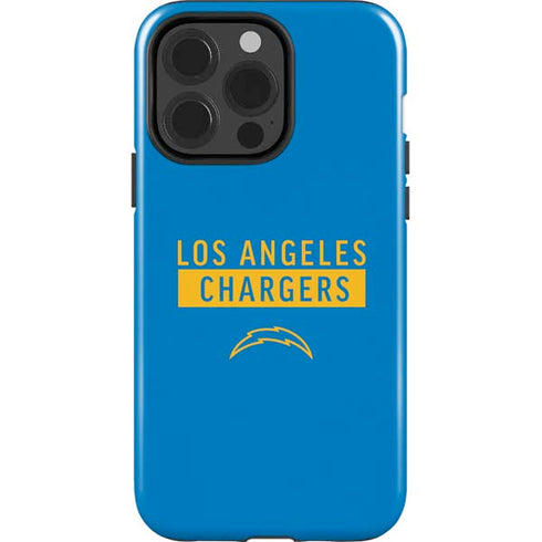 NFL Los Angeles Chargers Blue Performance Series iPhone 15 Pro Impact Case
