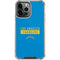 NFL Los Angeles Chargers Blue Performance Series iPhone 14 Pro Max Clear Case