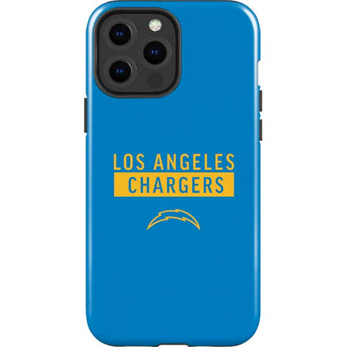 NFL Los Angeles Chargers Blue Performance Series iPhone 15 Pro Max Impact Case