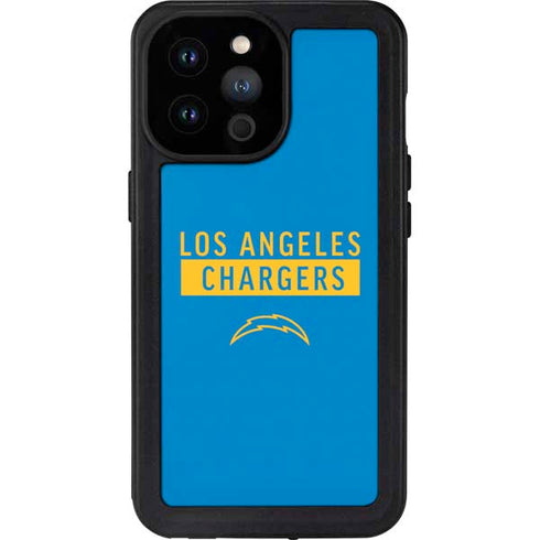 NFL Los Angeles Chargers Blue Performance Series iPhone 14 Pro Max Waterproof Case