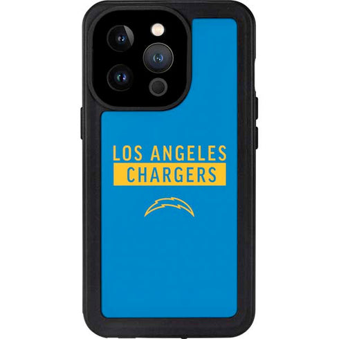NFL Los Angeles Chargers Blue Performance Series iPhone 14 Pro Waterproof Case