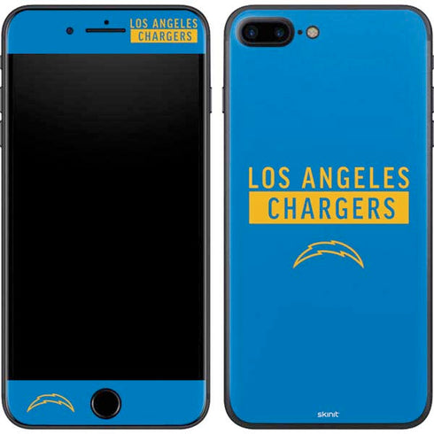 NFL Los Angeles Chargers Blue Performance Series iPhone 8 Plus Skin