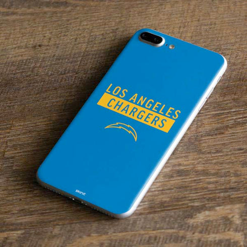NFL Los Angeles Chargers Blue Performance Series iPhone 8 Plus Skin