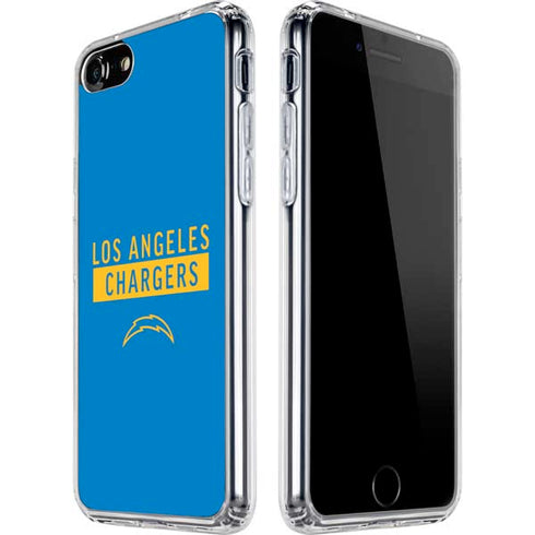 NFL Los Angeles Chargers Blue Performance Series iPhone SE (2nd & 3rd Gen) Clear Case