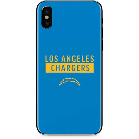 NFL Los Angeles Chargers Blue Performance Series iPhone X Skin