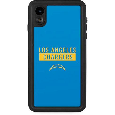 NFL Los Angeles Chargers Blue Performance Series iPhone XR Waterproof Case