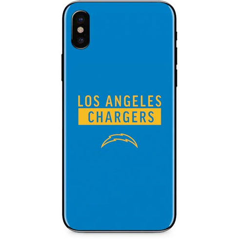 NFL Los Angeles Chargers Blue Performance Series iPhone XS Max Skin