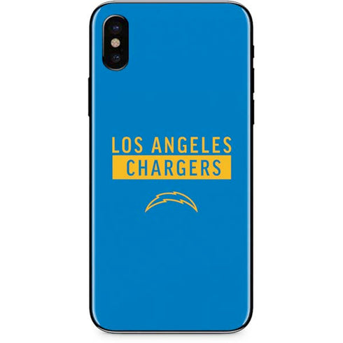 NFL Los Angeles Chargers Blue Performance Series iPhone XS Skin