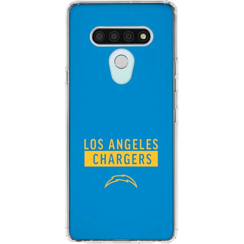 NFL Los Angeles Chargers Blue Performance Series LG Stylo 6 Clear Case
