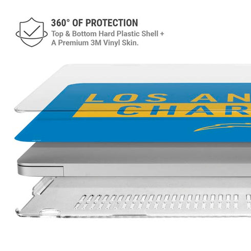NFL Los Angeles Chargers Blue Performance Series MacBook Air 15in (2023-2025) Case plus Skin