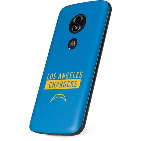 NFL Los Angeles Chargers Blue Performance Series Moto E5 Play Skin