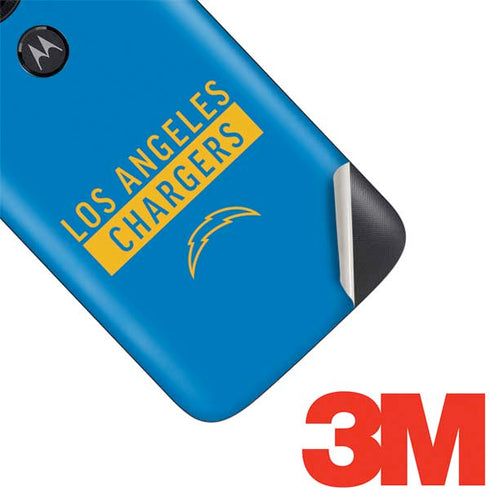 NFL Los Angeles Chargers Blue Performance Series Moto E5 Play Skin