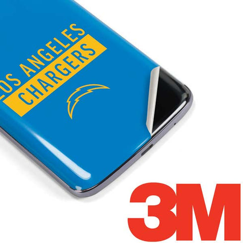 NFL Los Angeles Chargers Blue Performance Series Moto E5 Plus Skin