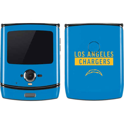 NFL Los Angeles Chargers Blue Performance Series Motorola RAZR Skin
