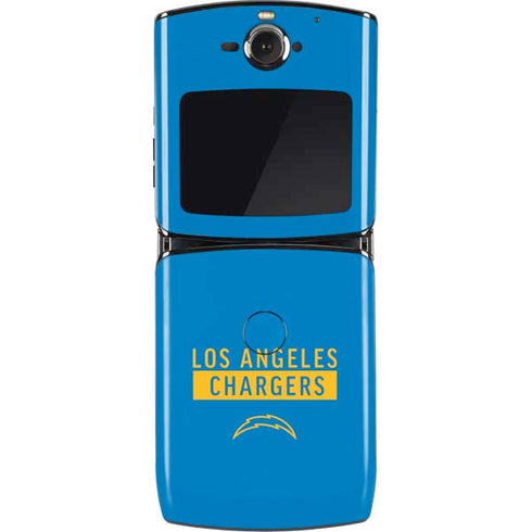NFL Los Angeles Chargers Blue Performance Series Motorola RAZR Skin