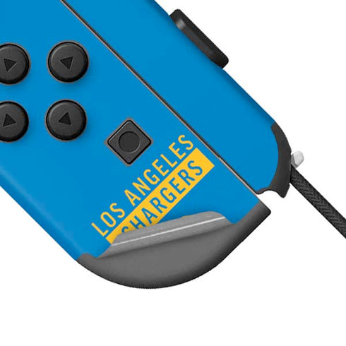 NFL Los Angeles Chargers Blue Performance Series Nintendo Joy-Con (L/R) Controller Skin