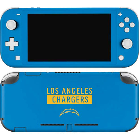 NFL Los Angeles Chargers Blue Performance Series Nintendo Switch Lite Skin