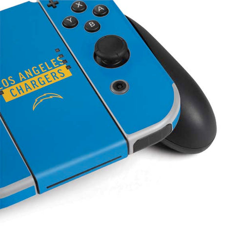 NFL Los Angeles Chargers Blue Performance Series Nintendo Switch OLED (2021) Skin