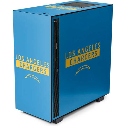 NFL Los Angeles Chargers Blue Performance Series NZXT H510 Compact ATX Mid-Tower Case Skin