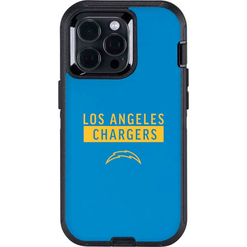 NFL Los Angeles Chargers Blue Performance Series Otterbox Defender iPhone Skin