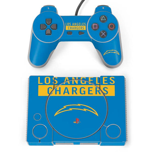 NFL Los Angeles Chargers Blue Performance Series PlayStation Classic Bundle Skin