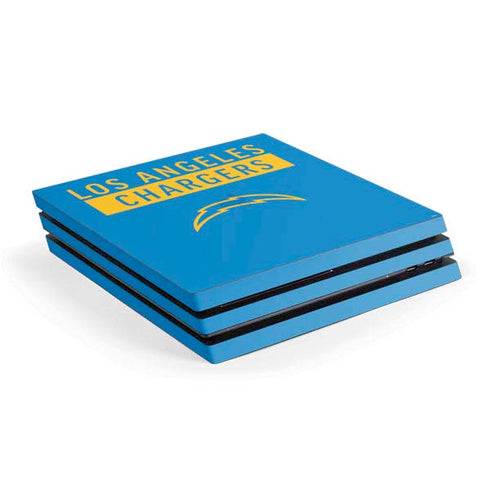 NFL Los Angeles Chargers Blue Performance Series PS4 Pro Console Skin
