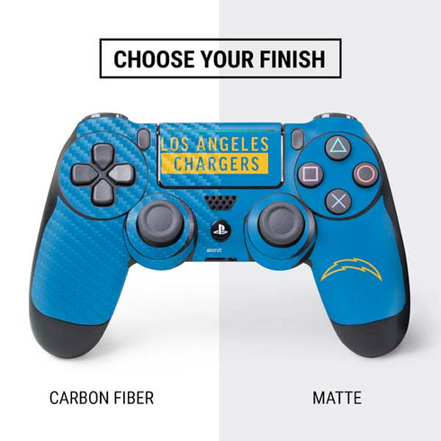 NFL Los Angeles Chargers Blue Performance Series PS4 Slim Bundle Skin