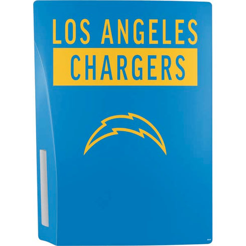 NFL Los Angeles Chargers Blue Performance Series PS5 Console Skin