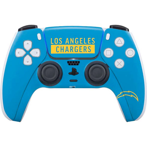 NFL Los Angeles Chargers Blue Performance Series PS5 Controller Skin