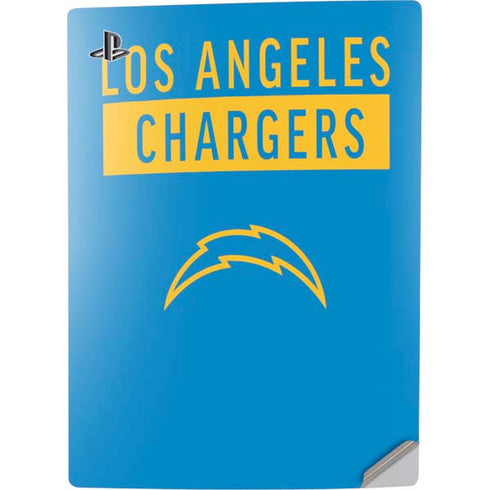 NFL Los Angeles Chargers Blue Performance Series PS5 Digital Edition Console Skin