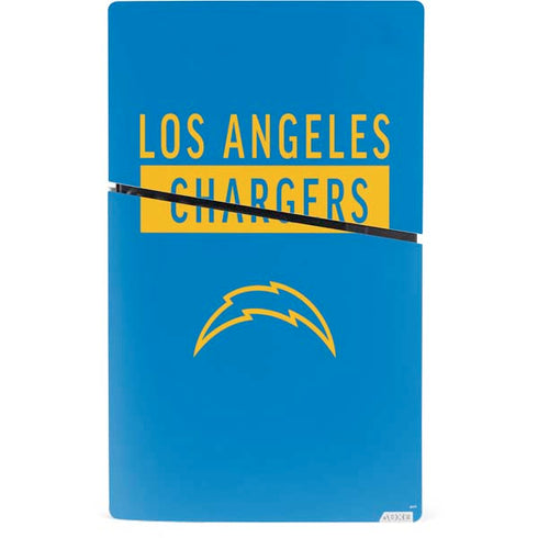NFL Los Angeles Chargers Blue Performance Series PS5 Slim Digital Edition Bundle Skin