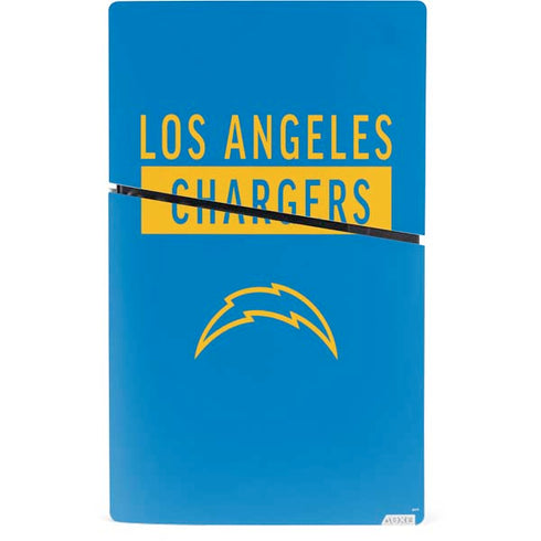 NFL Los Angeles Chargers Blue Performance Series PS5 Slim Digital Edition Console Skin