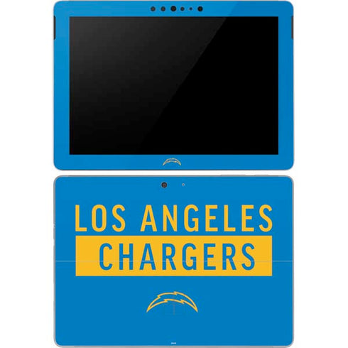 NFL Los Angeles Chargers Blue Performance Series Surface Go Skin