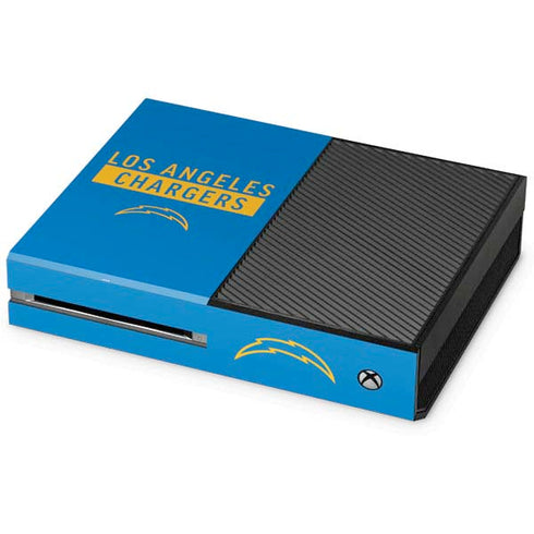 NFL Los Angeles Chargers Blue Performance Series Xbox One Console Skin