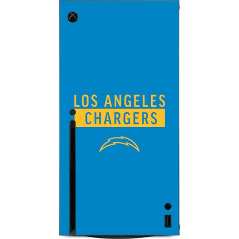 NFL Los Angeles Chargers Blue Performance Series Xbox Series X Console Skin