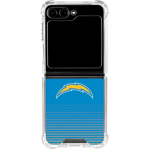 NFL Los Angeles Chargers Breakaway Galaxy Z Flip5 5G Clear Case