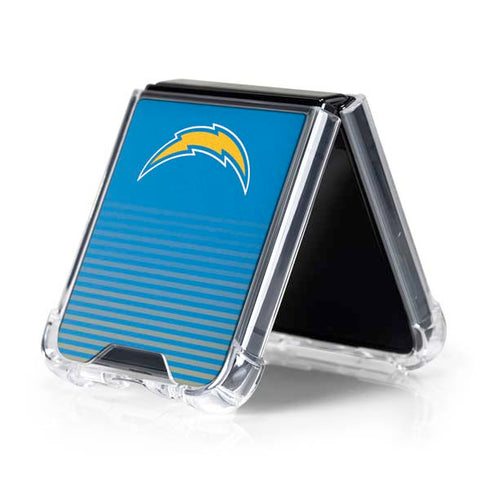 NFL Los Angeles Chargers Breakaway Galaxy Z Flip5 5G Clear Case