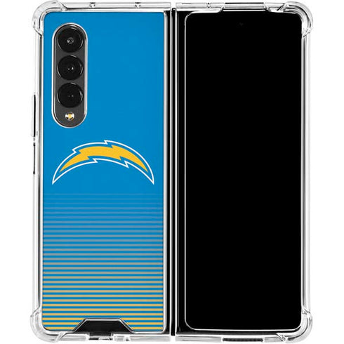 NFL Los Angeles Chargers Breakaway Galaxy Z Fold4 5G Clear Case