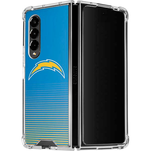 NFL Los Angeles Chargers Breakaway Galaxy Z Fold4 5G Clear Case