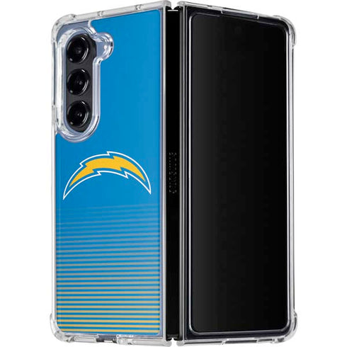 NFL Los Angeles Chargers Breakaway Galaxy Z Fold5 5G Clear Case