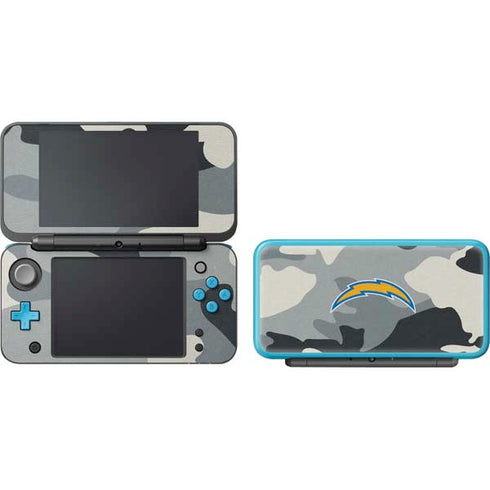 NFL Los Angeles Chargers Camo Nintendo 2DS XL (2017) Skin
