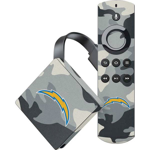 NFL Los Angeles Chargers Camo Amazon Fire TV Skin